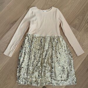 Brand New! Gold sequence dress for girls